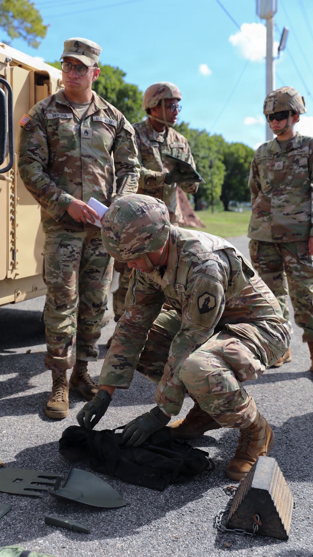 1st MSC Soldiers attend Drivers Training at Camp Santiago