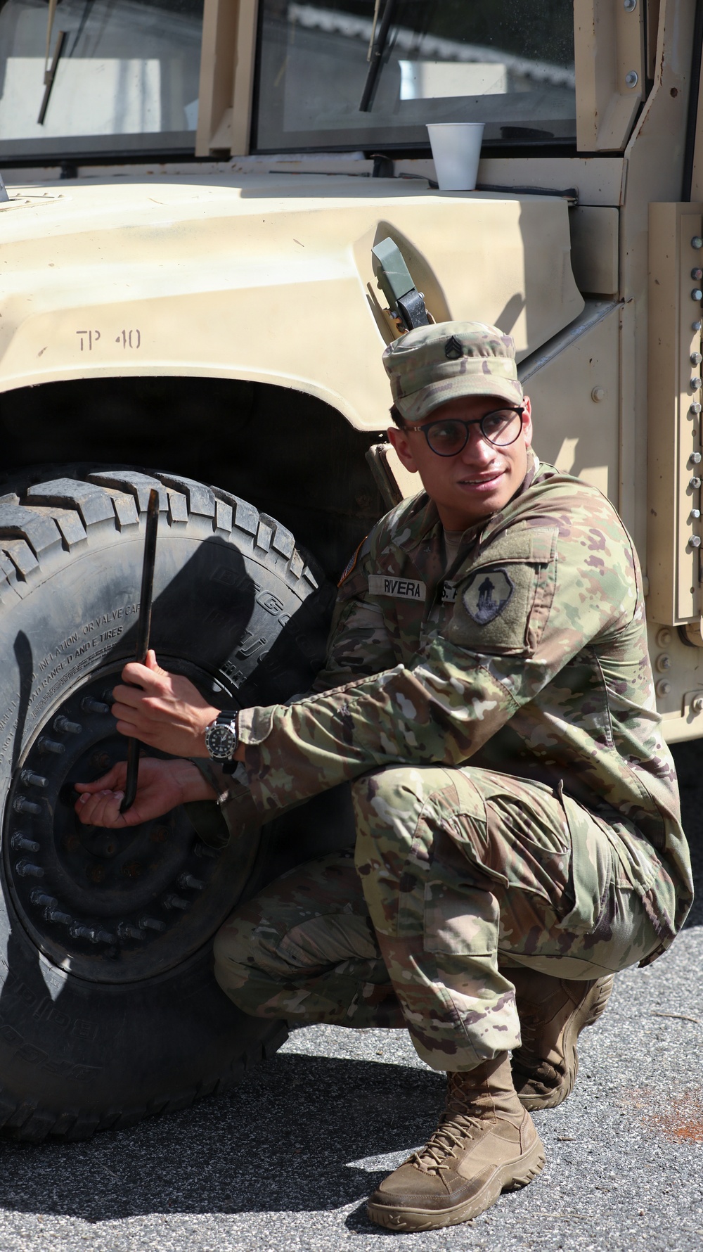 1st MSC Soldiers attend Drivers Training at Camp Santiago
