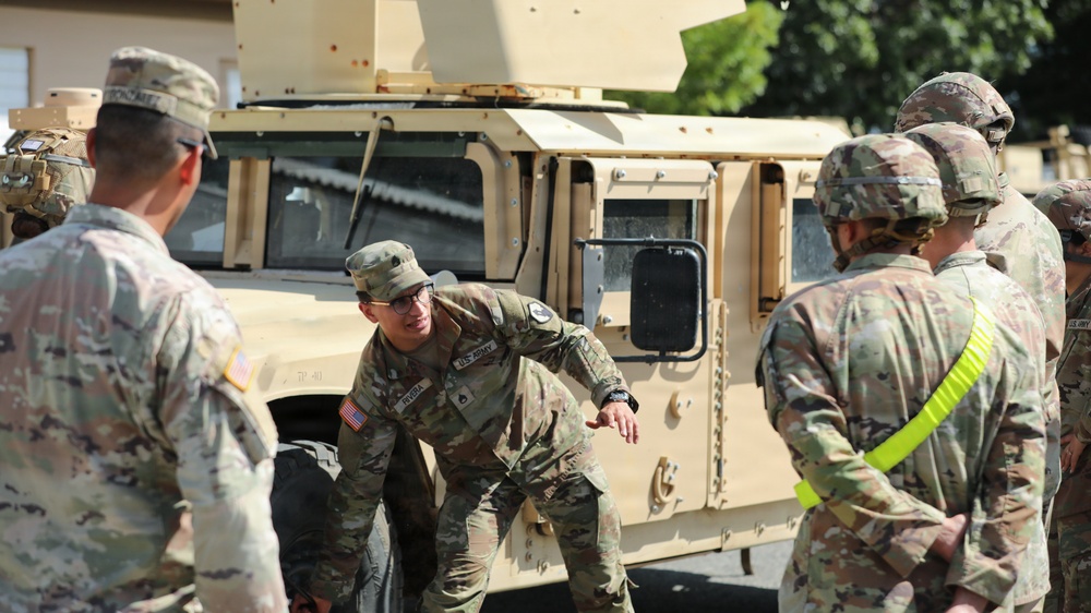 1st MSC Soldiers attend Drivers Training at Camp Santiago