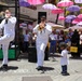 U.S. naval Forces Europe and Africa Band (Topside Brass Band) play at Caudan Waterfront (Umbrella Concert)