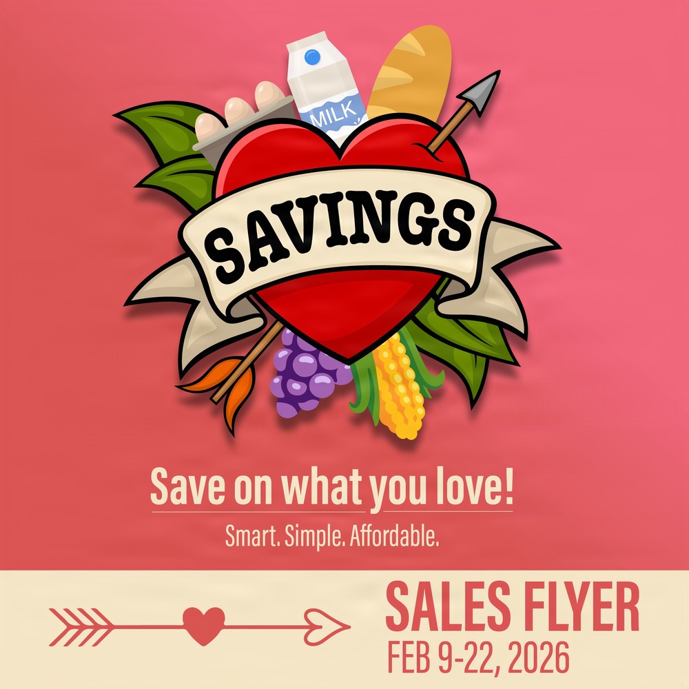 Commissary Sales Flyer for Feb. 9-22 highlights ‘Love Your Savings’ with simple ways to stretch your grocery budget
