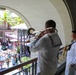 U.S. naval Forces Europe and Africa Band (Topside Brass Band) play at Caudan Waterfront (Umbrella Concert)
