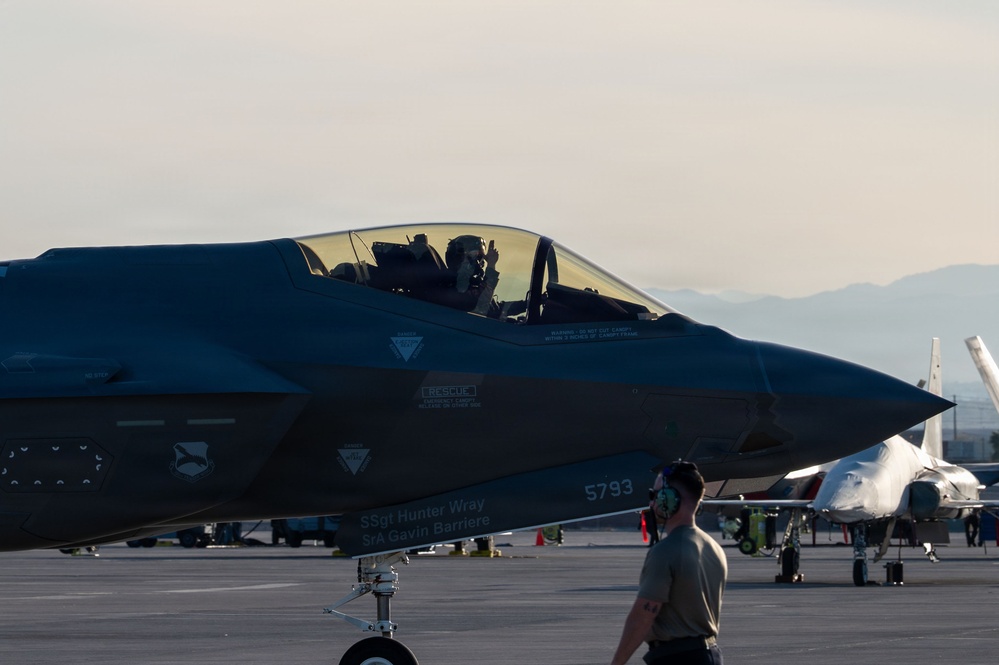 Tyndall F-35A Pilots Arrive to Nellis AFB in support of Red Flag 26-1