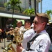 U.S. naval Forces Europe and Africa Band (Topside Brass Band) play at Caudan Waterfront (Umbrella Concert)