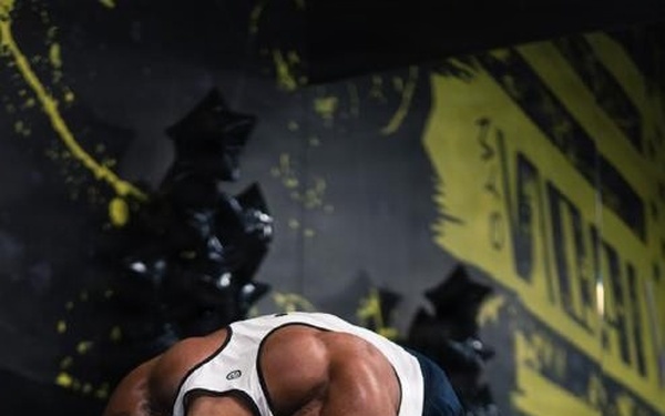 Sgt. Zephaniah Lawson trains for competition