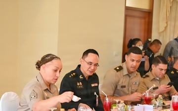 Delegations from U.S. Army Medical Research and Development Command and Walter Reed Army Institute of Research visit Thailand on the occasion of paying homage to the Department of Military Medicine