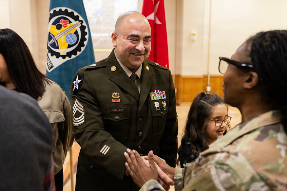 MSG Joseph Longoria celebrates promotion