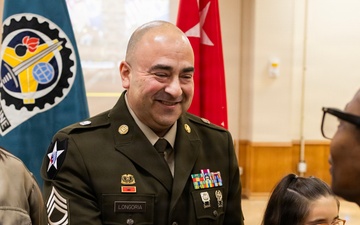 MSG Joseph Longoria celebrates promotion