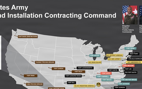 U.S. Army Mission and Installation Contracting Command Locations