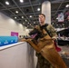 U.S. Coast Guard Maritime Safety and Security Team conduct K-9 sweeps in preparation for the Super Bowl.
