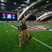 U.S. Coast Guard Maritime Safety and Security Team conduct K-9 sweeps in preparation for the Super Bowl.