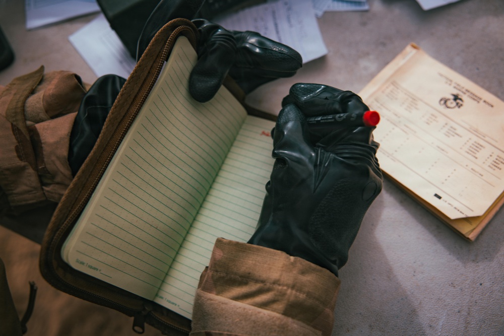 CLB-7 conduct CBRN training during Integrated Training Exercise