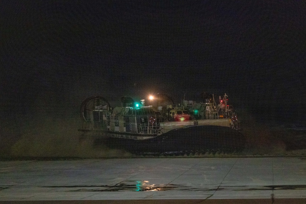 Task Force Ashland Marines, Sailors Conduct In-Stream Cargo Onload Operations