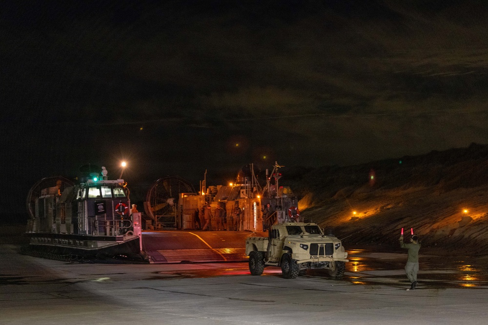 Task Force Ashland Marines, Sailors Conduct In-Stream Cargo Onload Operations