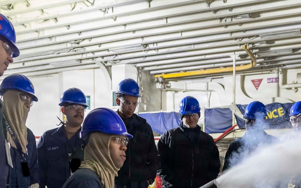 WASP CONDUCTS GENERAL QUARTERS