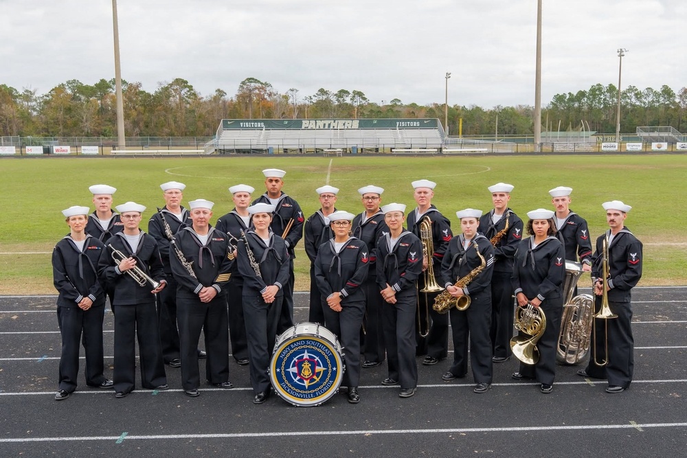 Navy Band Southeast performs at Nease High School - Ponte Vedra Beach, FL