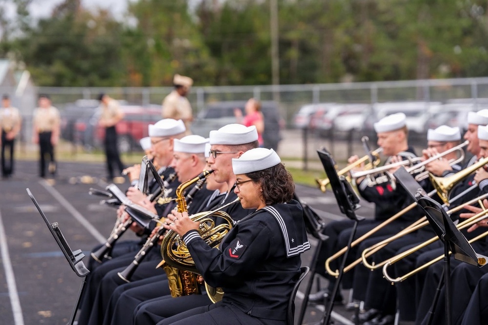 Navy Band Southeast performs at Nease High School - Ponte Vedra Beach, FL