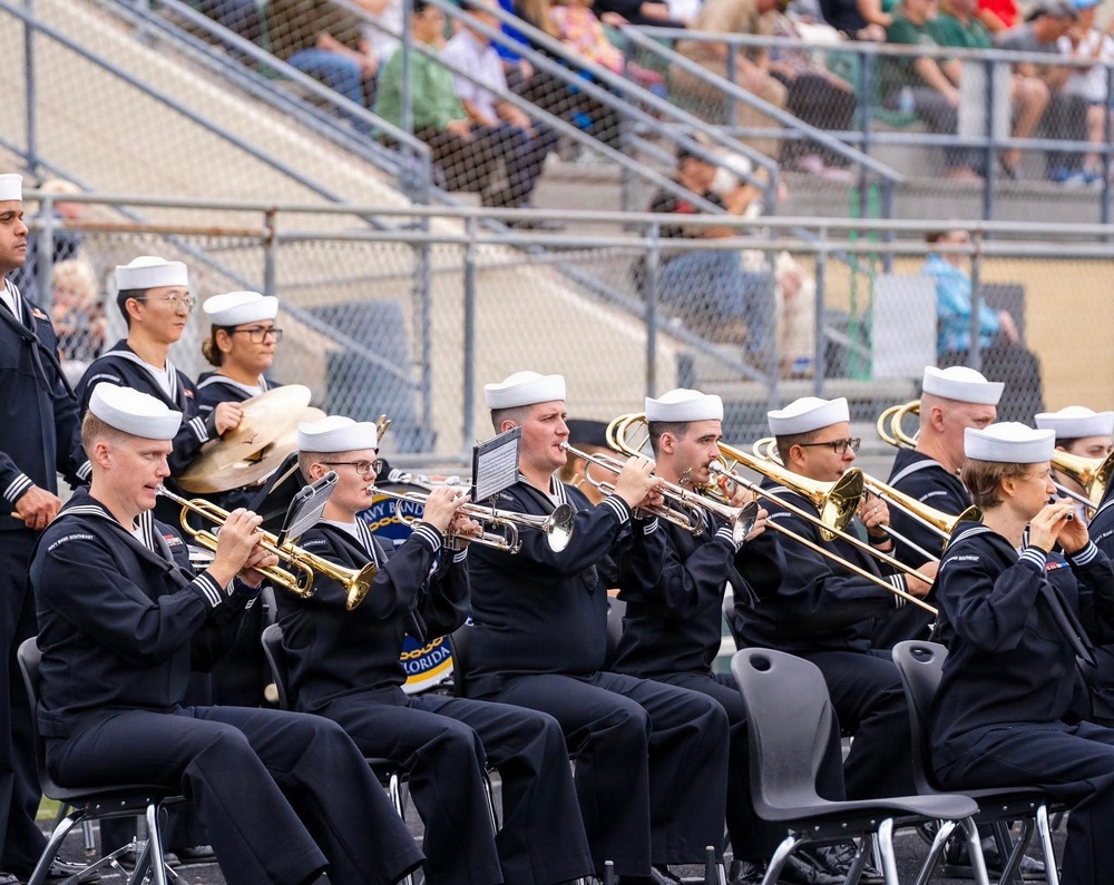 Navy Band Southeast performs at Nease High School - Ponte Vedra Beach, FL