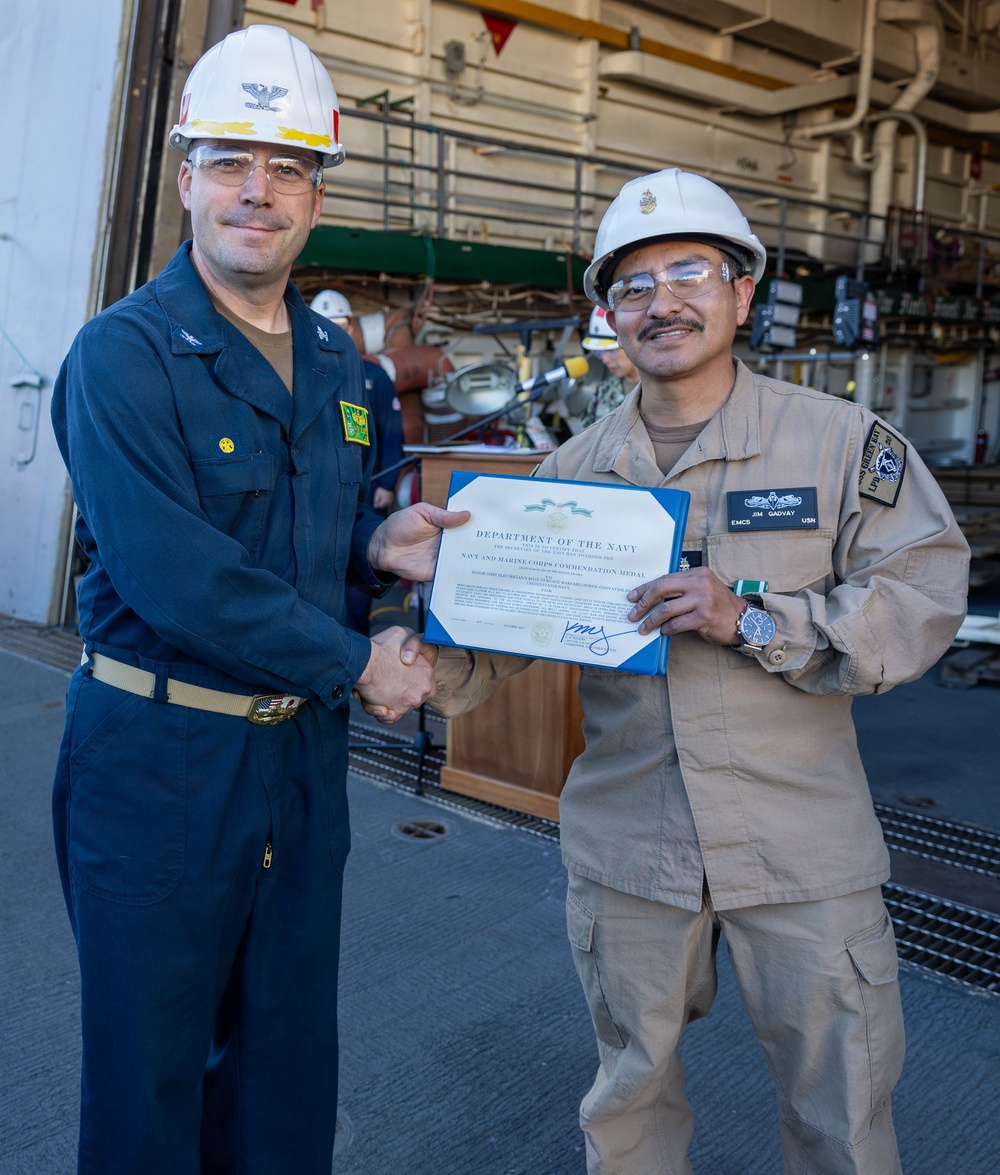 Captains Call Onboard the USS Green Bay