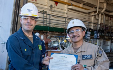 Captains Call Onboard the USS Green Bay