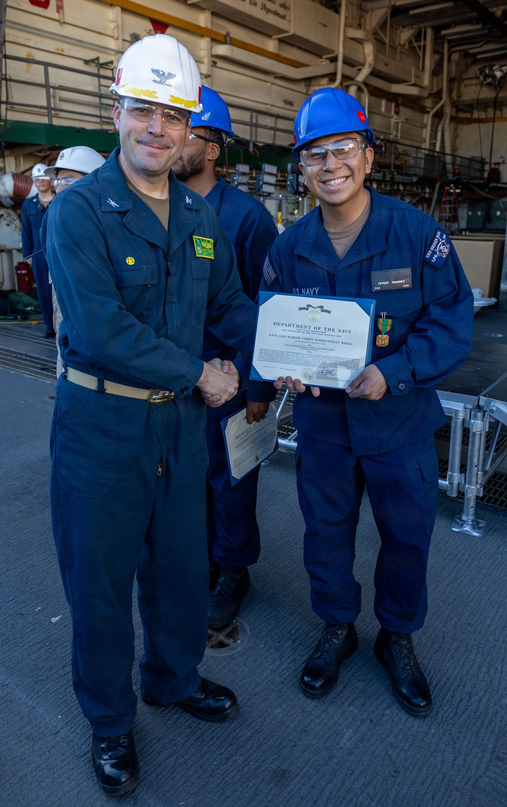 Captains Call Onboard the USS Green Bay
