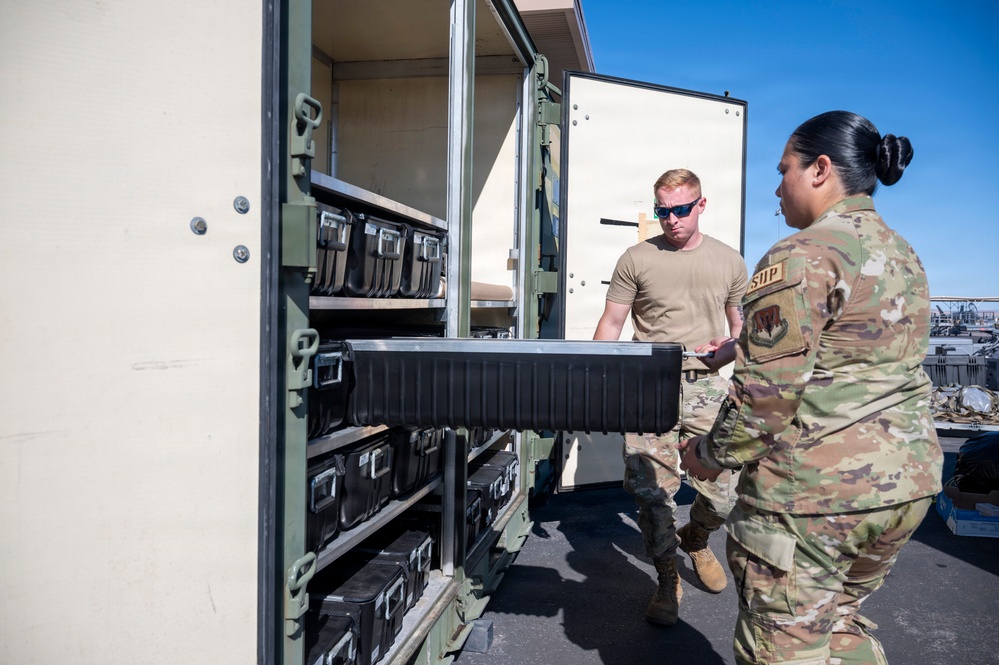 325th LRS supplies 95th FGS during RF-Nellis