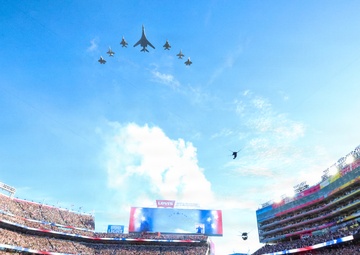 U.S. Navy, U.S. Air Force conduct joint flyover at Super Bowl LX