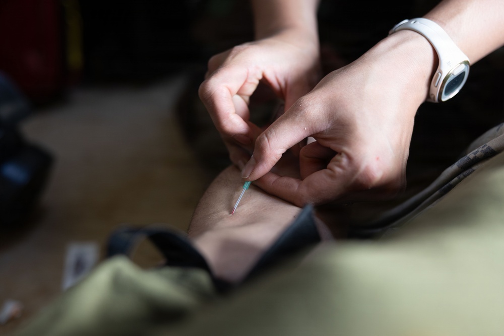 U.S. Marines with 4th Regiment CBRN Training during MCCRE