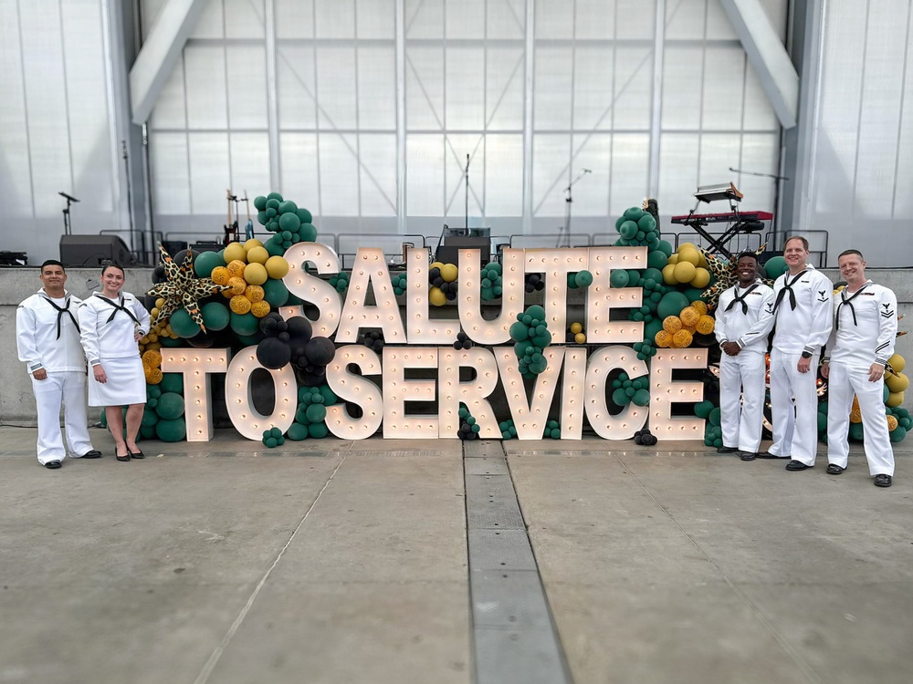 Navy Band Southeast's Popular Music Group - Pride Performs at Jaguar Salute to Service Game