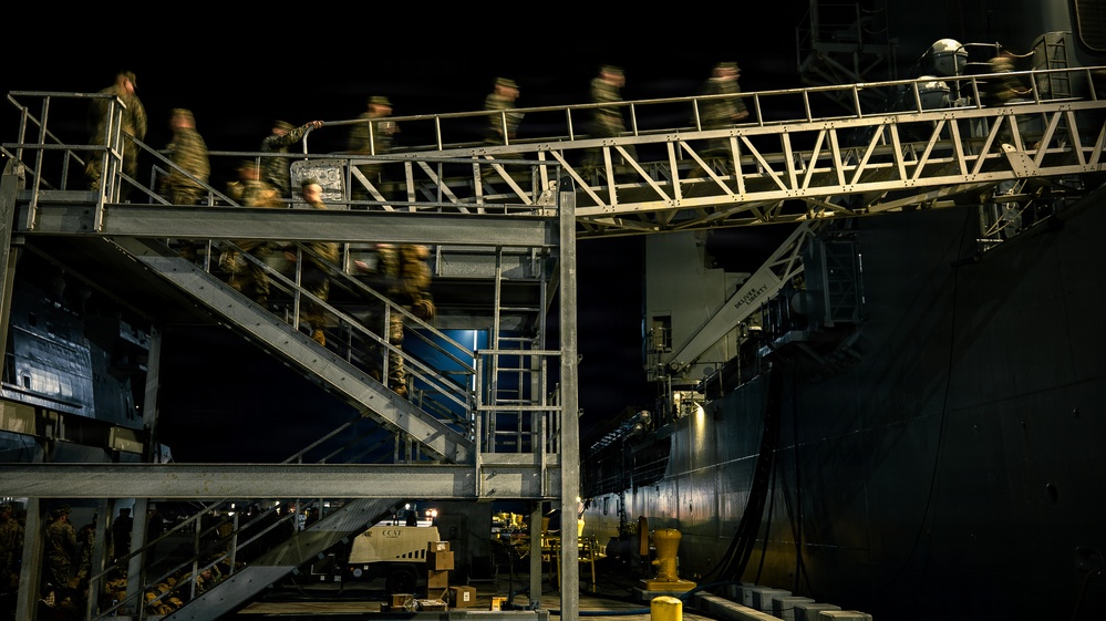 Task Force Ashland Marines, Sailors Embark USS Ashland