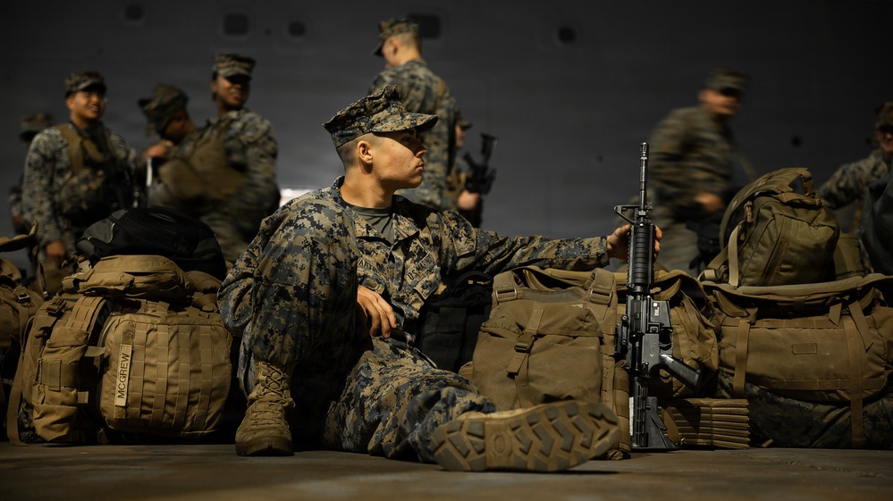 Task Force Ashland Marines, Sailors Embark USS Ashland