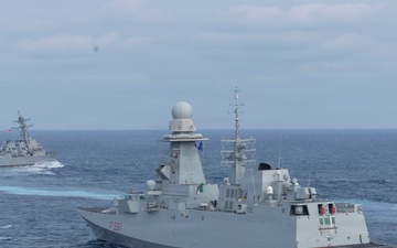 USS Bulkeley (DDG 84) and ITS Virginio Fasan (F 591) sail in formation Feb. 5, 2026