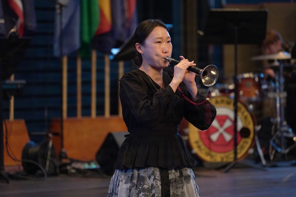 Traditional music accompanies dance