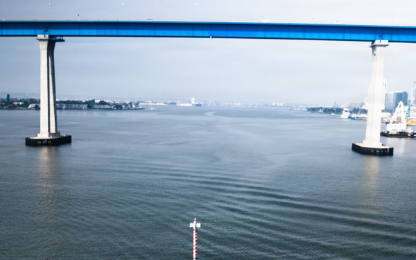 Task Force Ashland Departs Naval Base San Diego Aboard USS Ashland