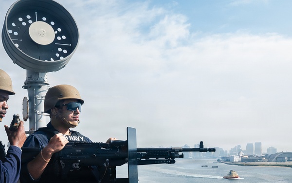 Task Force Ashland Departs Naval Base San Diego Aboard USS Ashland
