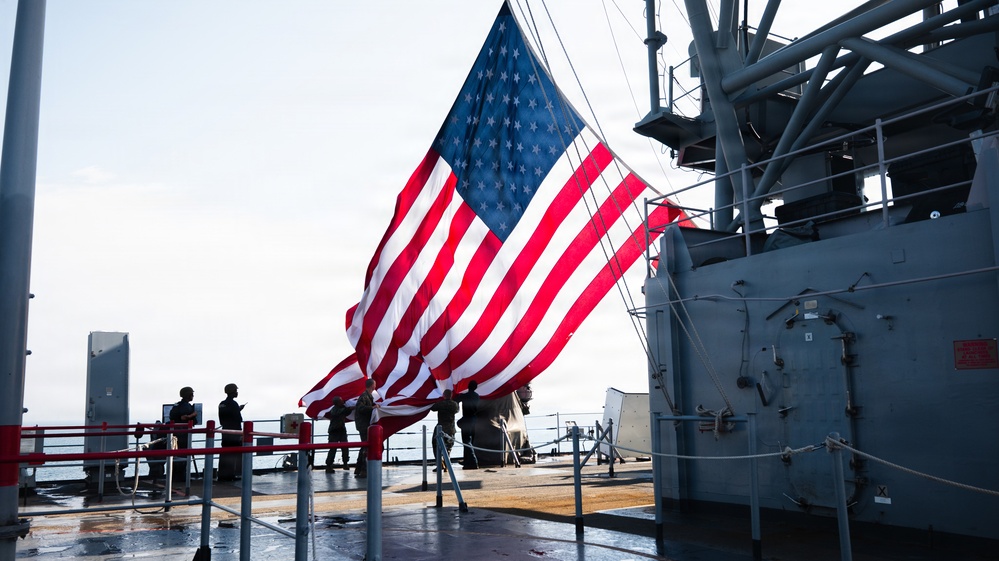 Task Force Ashland Departs Naval Base San Diego Aboard USS Ashland