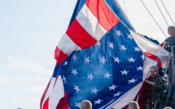 Task Force Ashland Departs Naval Base San Diego Aboard USS Ashland