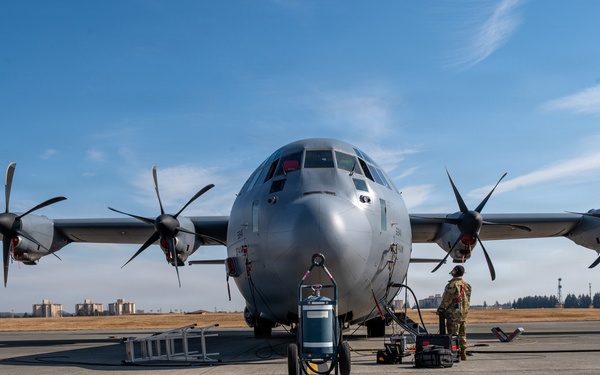 374 AMXS Airmen conduct C-130J Super Hercules maintenance