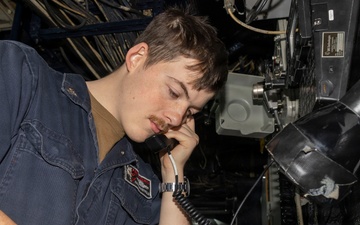 USS Bulkeley Sailors stand watch on the bridge, Jan. 28, 2026