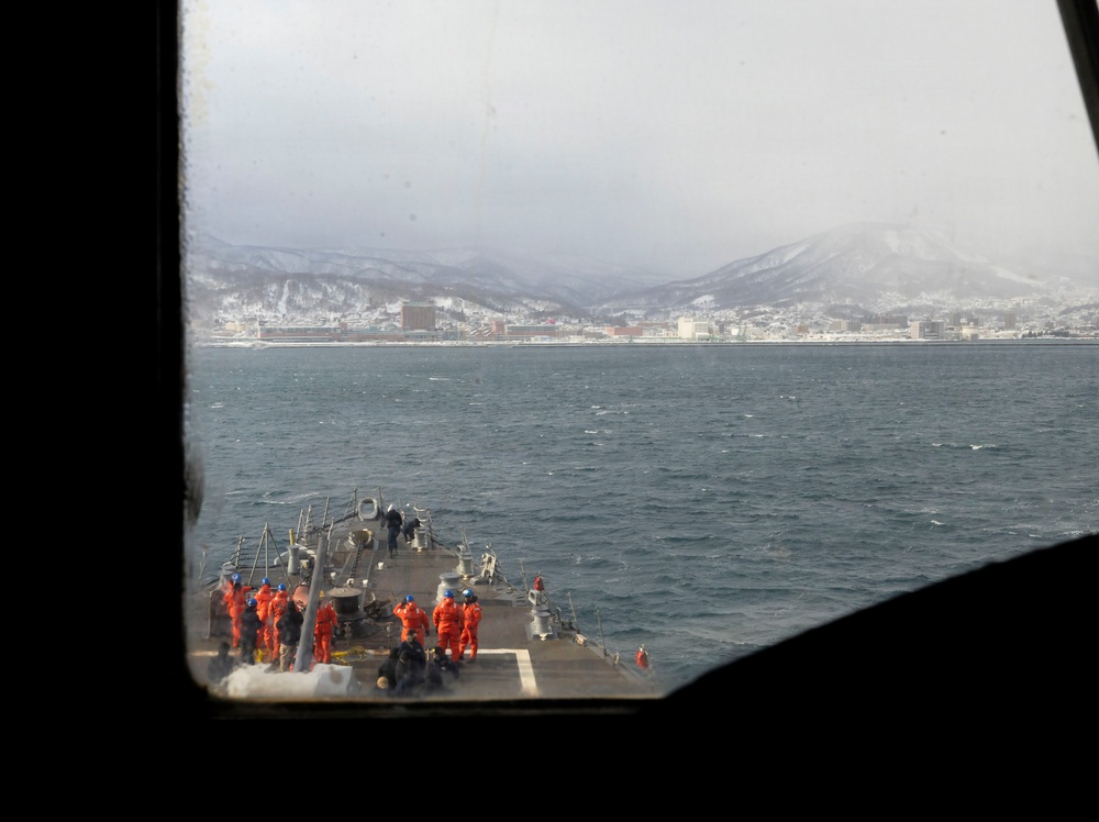 USS Dewey Conducts a Port Visit in Otaru, Japan
