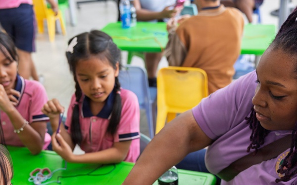 Sailors and Civilian Mariners Interact with Kids During Community Outreach