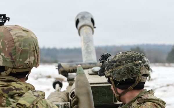 M119A3 Howitzer fires at Dynamic Front 26