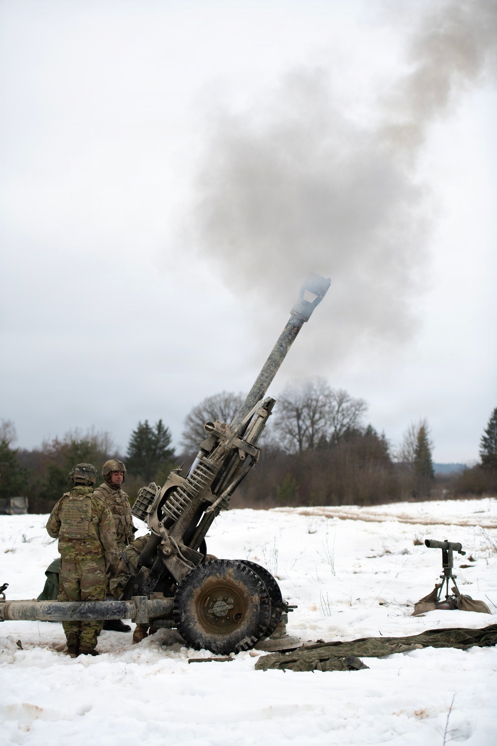 M119A3 Howitzer fires at Dynamic Front 26