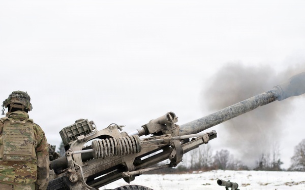 M119A3 Howitzer fires at Dynamic Front 26