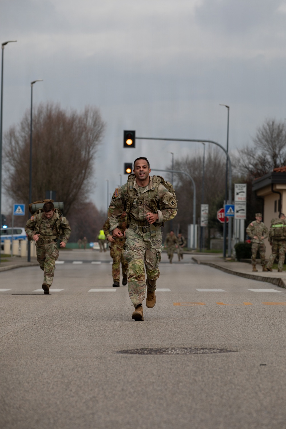 SETAF-AF troops conduct road march to compete for German military distinction
