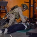 U.S. Marines with FAST Company Europe and Marine Security Guards conduct a emergency action plan test