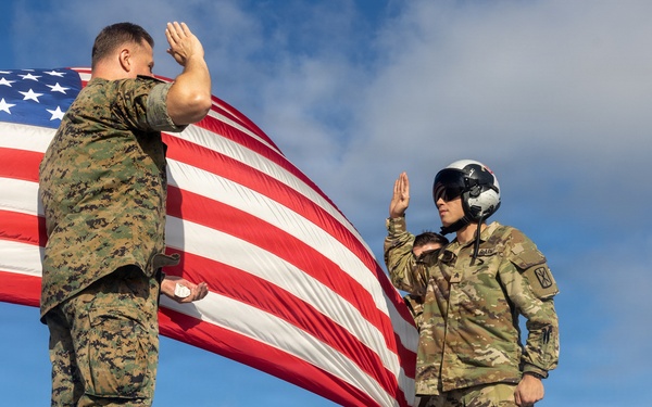 U.S. Army Sgt. Abdoo Reenlists