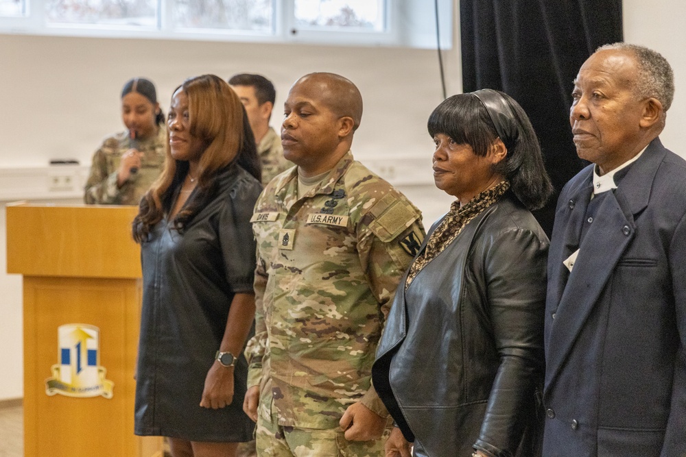 Sgt. Maj. Davis laterally promotes to command sergeant major