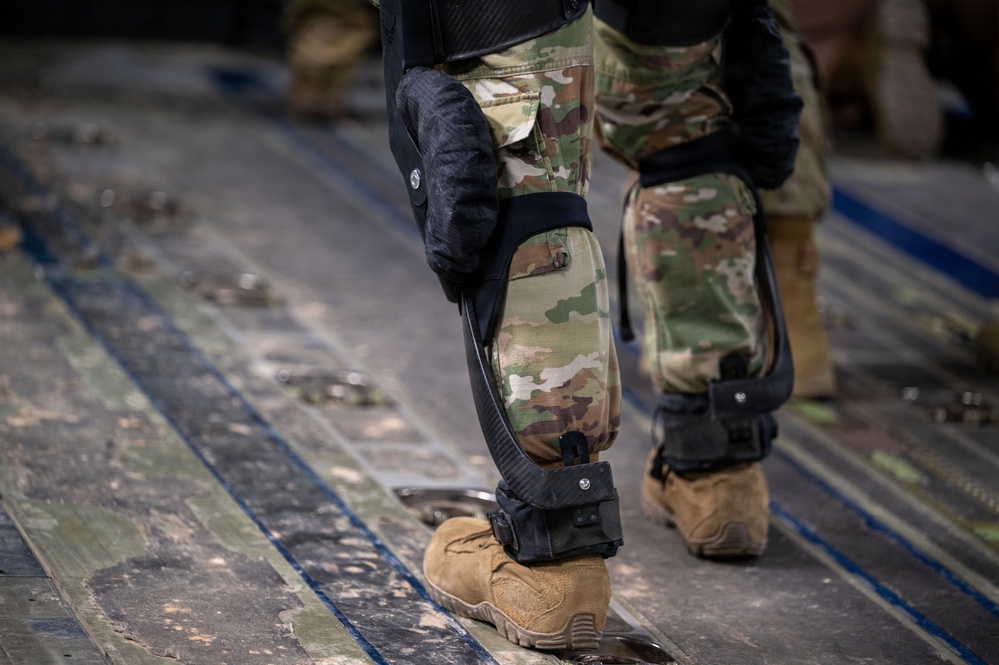 Utilizing an exo-skeleton