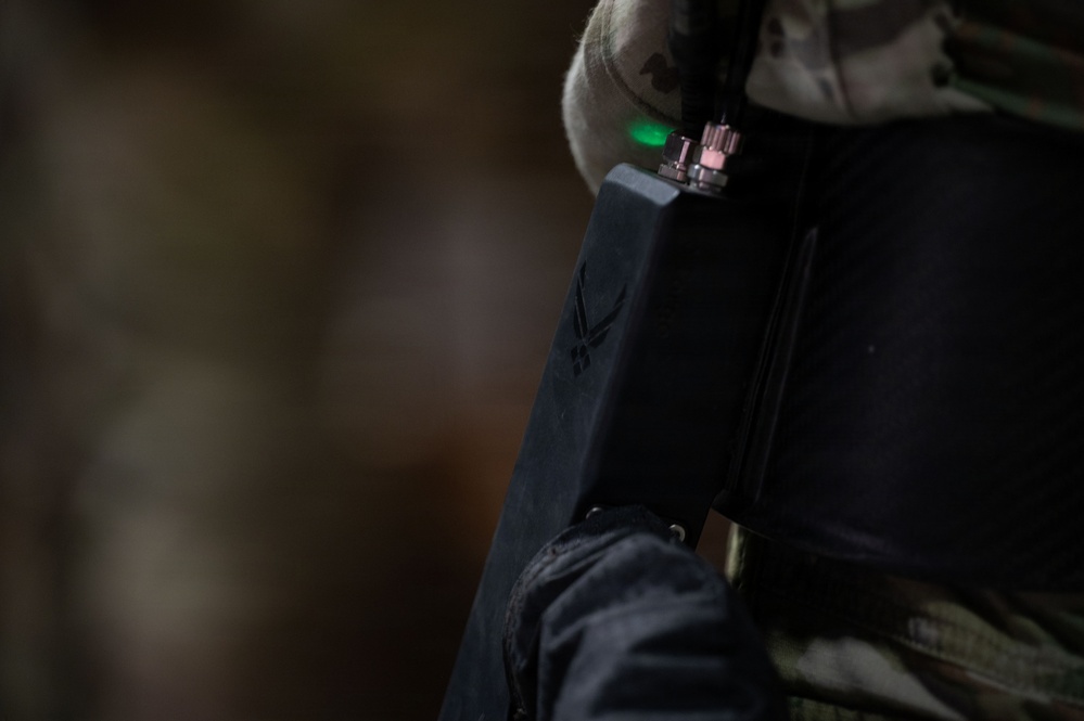 Utilizing an exo-skeleton